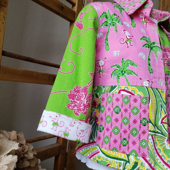 Vanity Collection colorful jacket and shirt set - Picture 6 of 8